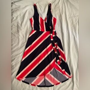 Express XS Striped Wrap Dress
